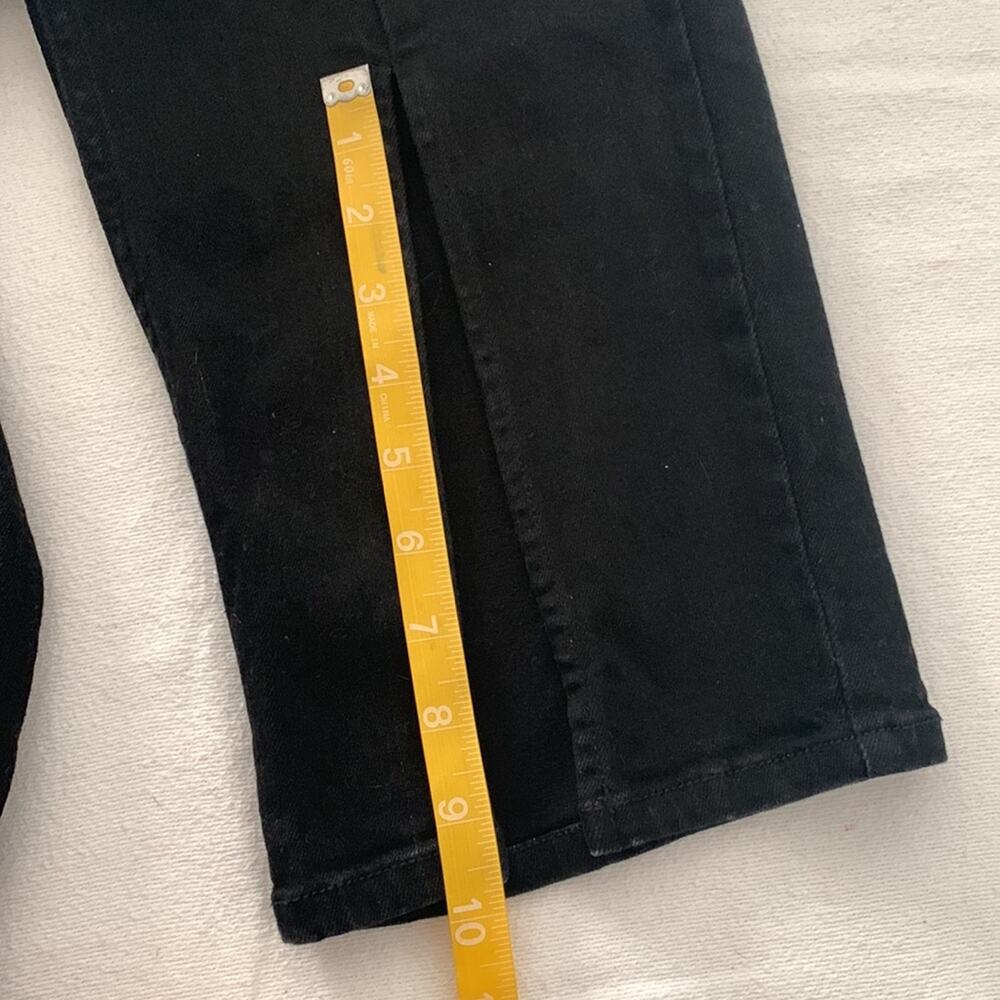 Eloquii womens 14 black denim jeans split leg - Picture 14 of 15